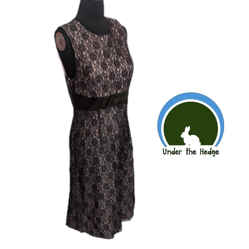 Janestreet Y2k Pink Brown Lace Empire Waist Midi Dress Size 6 Q2 Whimsigoth
